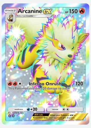 Arcanine ex — catalogusbeeld