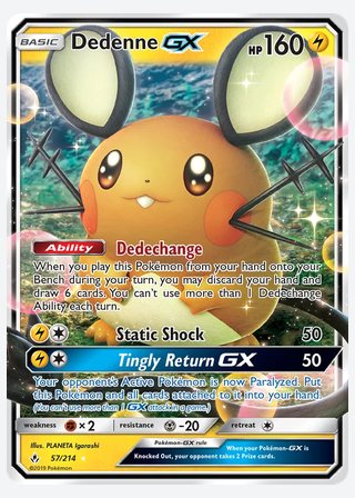 Dedenne GX — catalogusbeeld