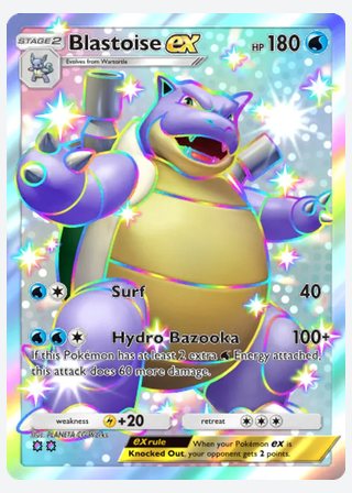Blastoise ex — catalogusbeeld