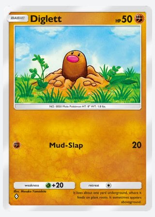 Diglett — catalogusbeeld