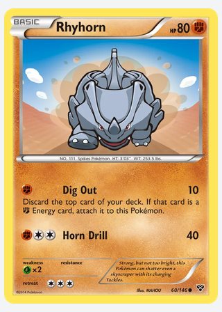 Rhyhorn — catalogusbeeld