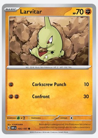 Larvitar — catalogusbeeld