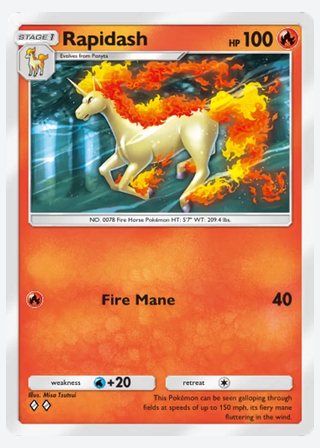 Rapidash — catalogusbeeld