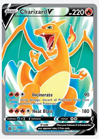 Charizard V — catalogusbeeld