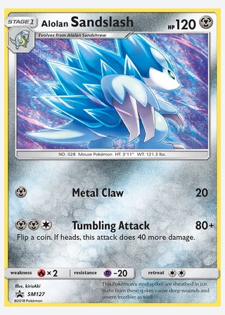 Alolan Sandslash — catalogusbeeld