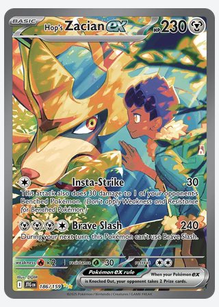 Hop's Zacian ex — catalogusbeeld