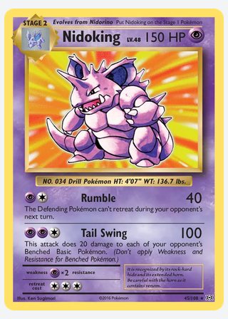 Nidoking — catalogusbeeld