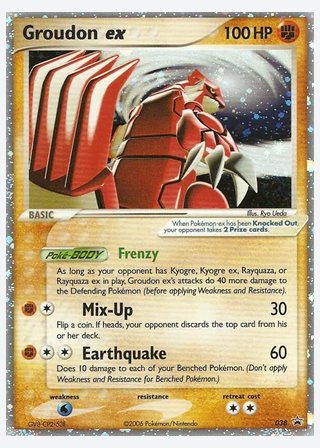 Groudon ex — catalogusbeeld