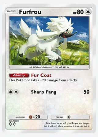 Furfrou — catalogusbeeld