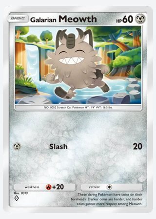 Galarian Meowth — catalogusbeeld