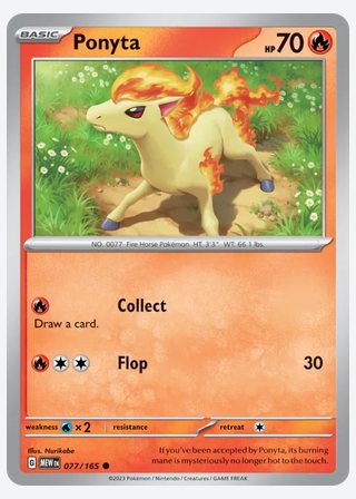 Ponyta — catalogusbeeld
