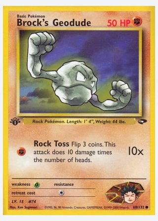 Brock's Geodude — catalogusbeeld