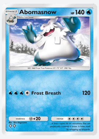 Abomasnow — catalogusbeeld