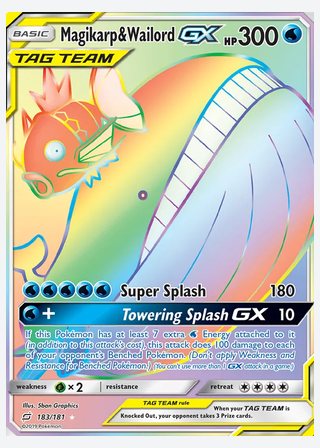 Magikarp & Wailord GX — catalogusbeeld