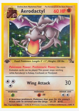 Aerodactyl — catalogusbeeld