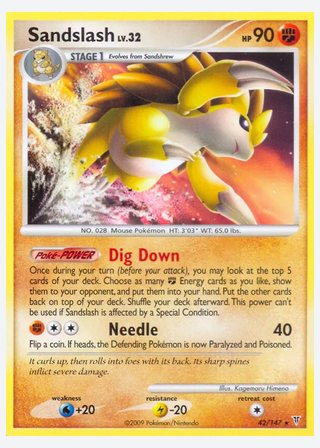 Sandslash — catalogusbeeld