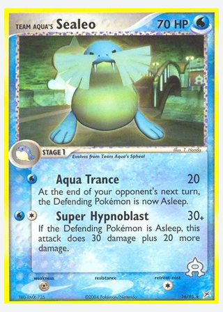 Team Aqua's Sealeo — catalogusbeeld