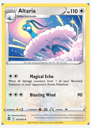 Altaria — catalogusbeeld