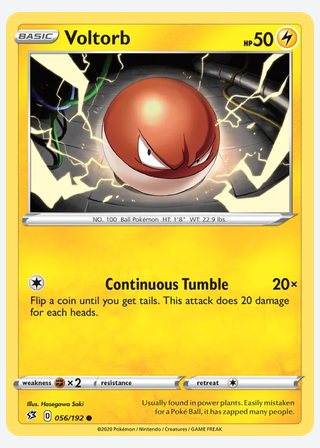 Voltorb — catalogusbeeld