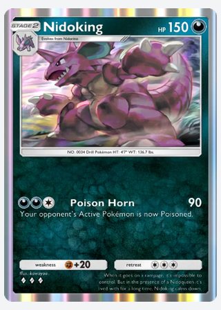 Nidoking — catalogusbeeld