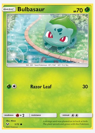 Bulbasaur — catalogusbeeld