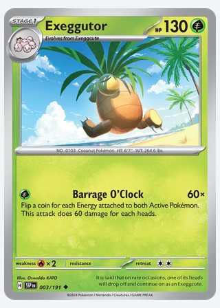 Exeggutor — catalogusbeeld