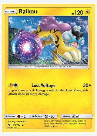 Raikou — catalogusbeeld