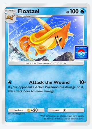 Floatzel — catalogusbeeld