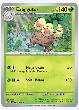 Exeggutor — catalogusbeeld