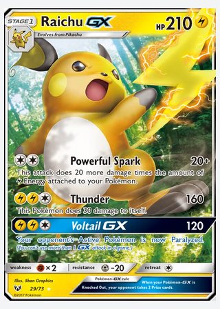 Raichu GX — catalogusbeeld