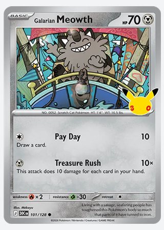 Galarian Meowth — catalogusbeeld