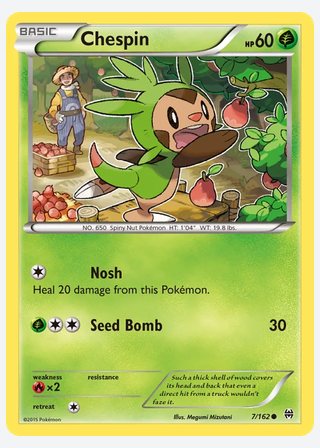 Chespin — catalogusbeeld