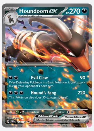 Houndoom ex — catalogusbeeld