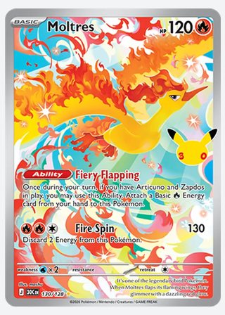 Moltres — catalogusbeeld