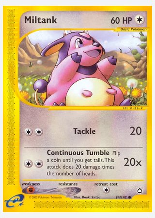 Miltank — catalogusbeeld