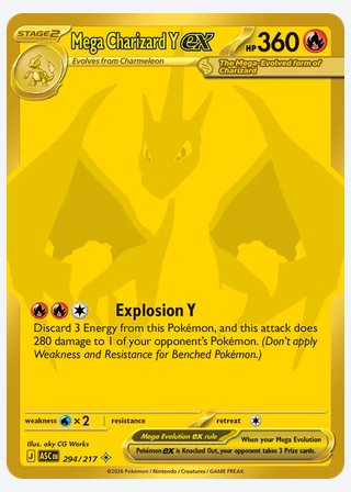 Mega Charizard Y ex — catalogusbeeld
