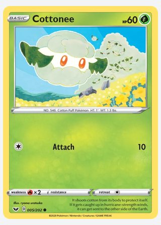 Cottonee — catalogusbeeld