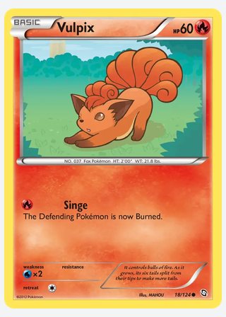 Vulpix — catalogusbeeld