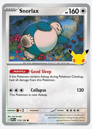 Snorlax — catalogusbeeld