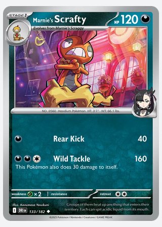 Marnie's Scrafty — catalogusbeeld