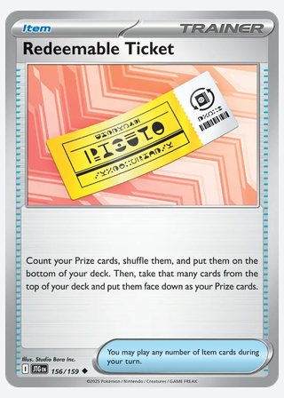 Redeemable Ticket — catalogusbeeld