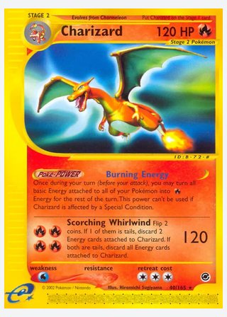 Charizard — catalogusbeeld