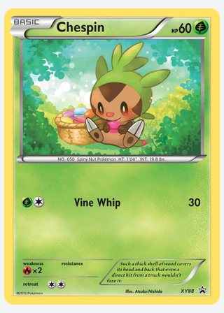Chespin — catalogusbeeld