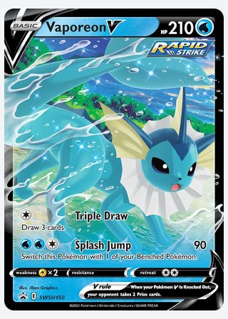 Vaporeon V — catalogusbeeld