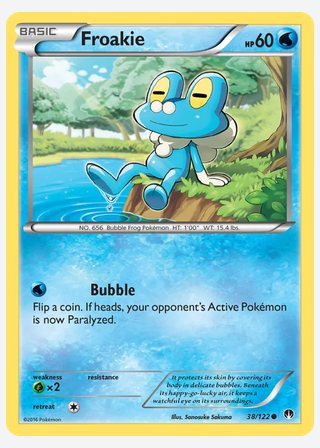 Froakie — catalogusbeeld