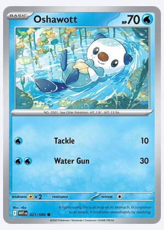 Oshawott — catalogusbeeld