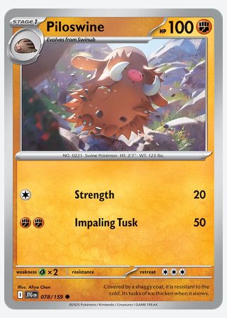 Piloswine — catalogusbeeld
