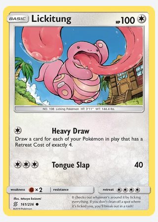 Lickitung — catalogusbeeld