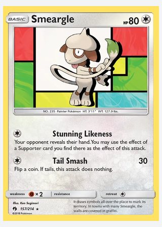 Smeargle — catalogusbeeld