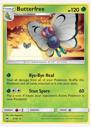 Butterfree — catalogusbeeld